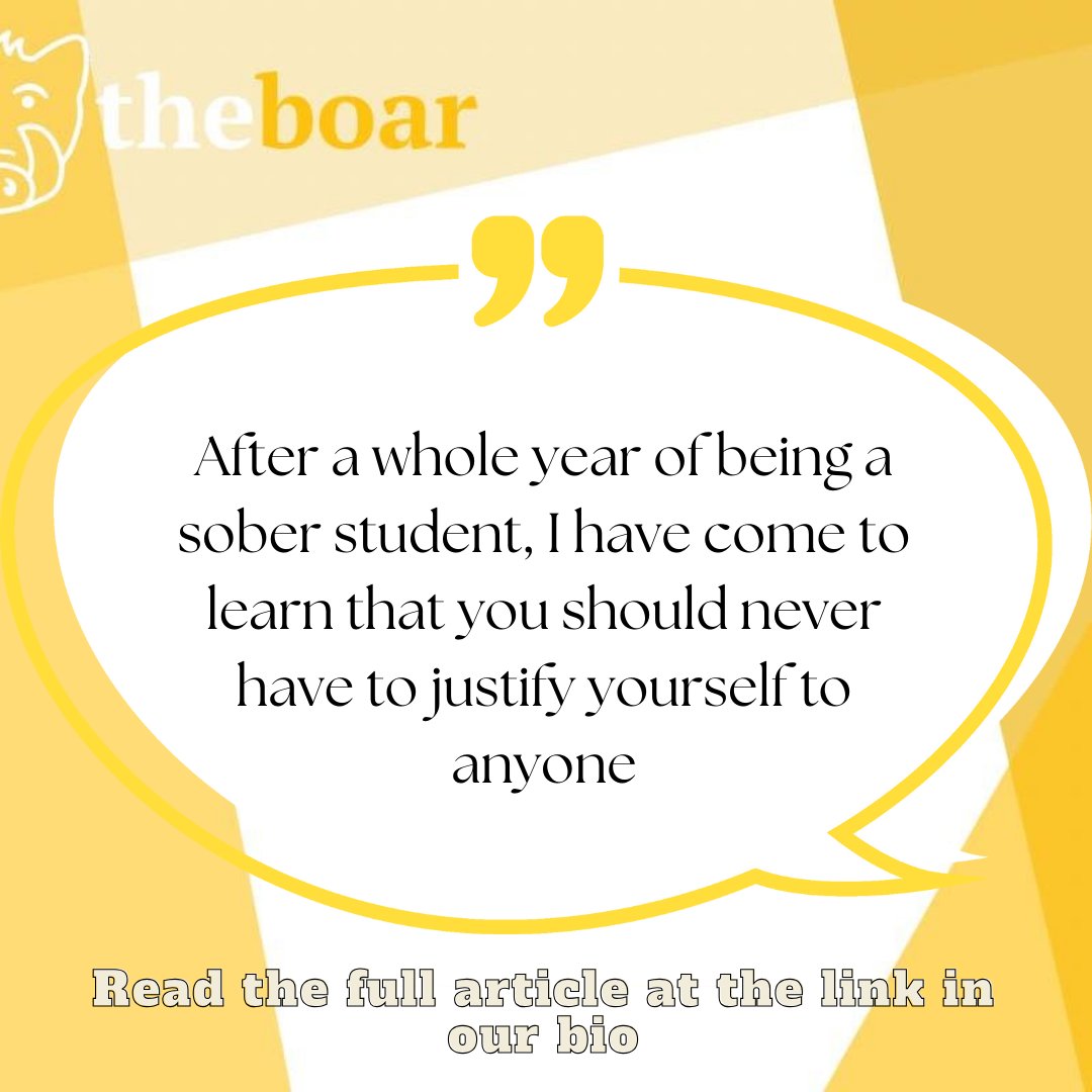 BoarComment's tweet image. Hannah Colechin shares her experience of being a sober student at university. In this insightful article she explores the misconceptions surrounding the need to drink to enjoy a social life at university. 

Read in full here! 
theboar.org/2023/11/will-b…