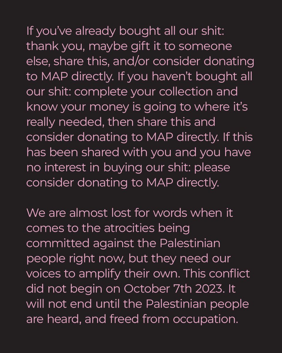 CAMPSTAG's tweet photo. Solidarity with the oppressed people of Palestine ✊🇵🇸

Donate to @MedicalAidPal, whether you buy our tunes or not.

https://t.co/4k2M5vRrrg
https://t.co/lCMKjTbri3 https://t.co/z1zS5Xff5e