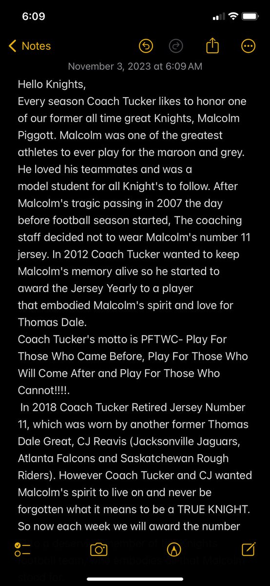 TopKnight44's tweet photo. It’s game Knight Nation, let’s go!!!! Please join me in congratulating @mbrown16__ as the Malcolm Piggott POW. @TD_Coach_Camp @TD_DLine @TresHumphrey @gabe_mccollin11 @ThomasDaleDSA @Lawton8Matt @_reavisisland #PFTWC #12. https://t.co/Z454mBoKGh