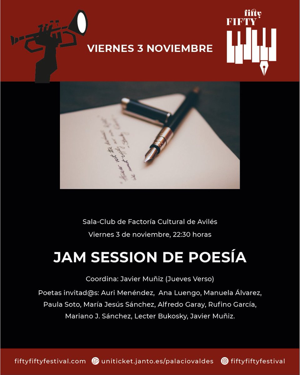 ¡Al mal tiempo… buena Cultura! Así que no os olvidéis de la estupenda programación que tendremos a lo largo del día de hoy…  #FIFTYFIFTY #antoniomuñozmolina #laurarevuelta <a href="/larawong_/">Lara Kriselle Wong</a> y muchos más…