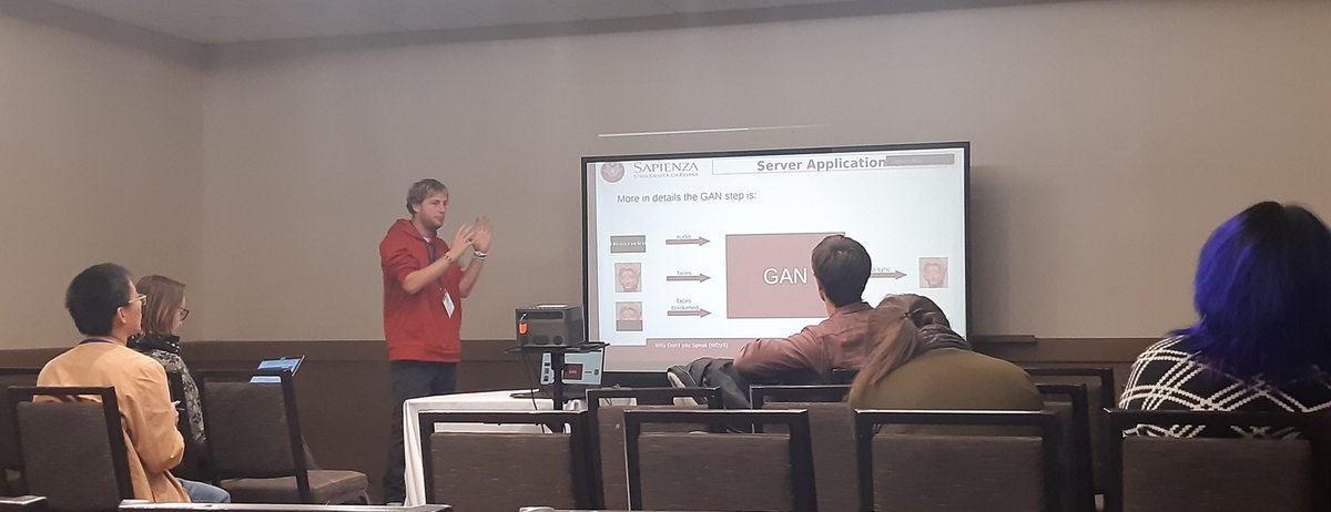 alcor_lab's tweet photo. 📢 Yesterday during #ACMMM2023 - 5th Workshop on Analysis, Understanding and Promotion of Heritage Contents Matteo Zaramella presented our work "Why Don’t You Speak?: A Smartphone Application to Engage Museum Visitors Through Deepfakes Creation" and won the best paper award! 🏆 https://t.co/MxjxxgIqOx