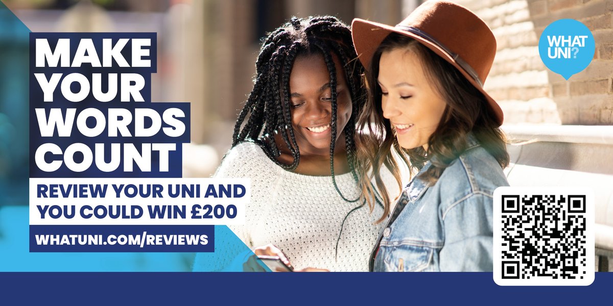 Do you love Swansea Uni? 🫶 Submit your review to @WhatUni and you could win a £200 voucher! 🎉 whatuni.com/university-cou… ⏲️It will only take a few minutes of your time