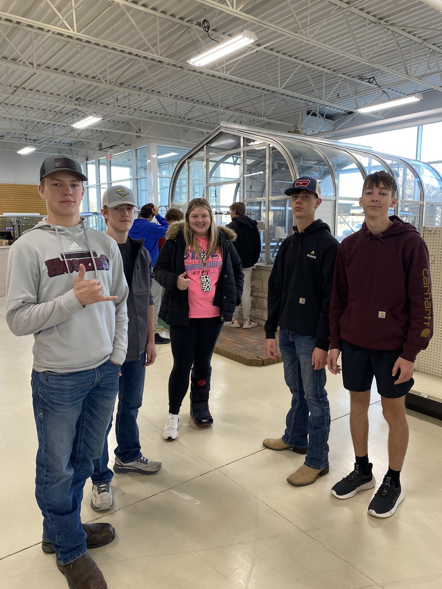 HeartlandFFA's tweet photo. Day 2 of our trip: Toured Hummert and learned about greenhouses. Toured @Stonies_Sausage,  the American Tractor Museum, and @followmnvm. No stop in #PerryvilleMO is complete without a taste of Hoeckeles Bakery and Deli!! Great tours! Great food! @hcsdogpound https://t.co/kkvaeCgNYa