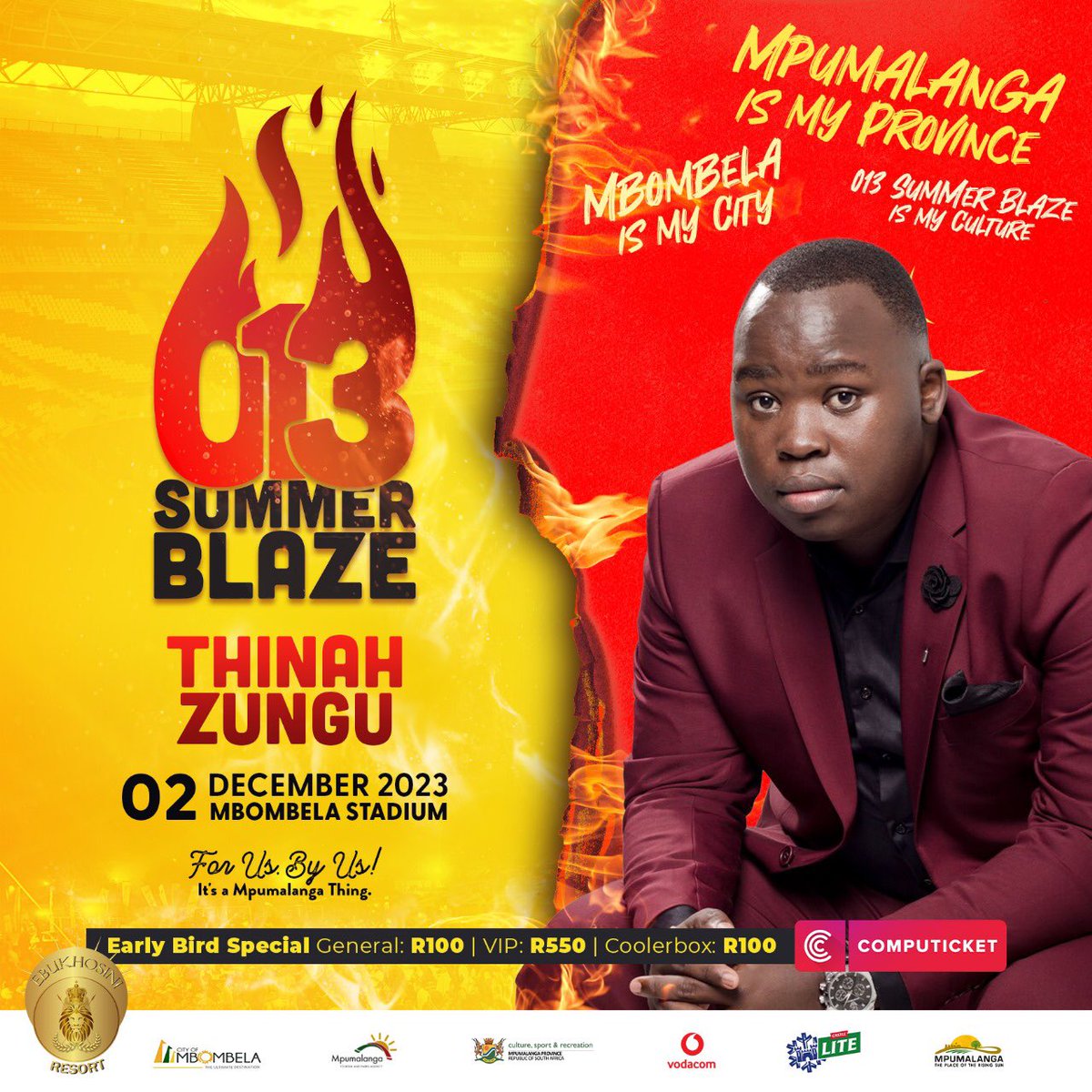 Its Gonna Be Big With <a href="/ThinahZunguSA/">Thinah Zungu</a> <a href="/AreeceSA/">A-REECE</a> <a href="/MakhadziSA/">Makhadzi</a> <a href="/NkosazanaNzama/">Nkosazana Daughter</a> <a href="/murumbapitch/">Murumba Pitch</a> <a href="/YOUNGSTUNNA_ZA/">Young Stunna</a> <a href="/professorkalawa/">Professor  Langa</a> <a href="/Betusile_Mcinga/">Betusile Mcinga #NgenaNoah</a> <a href="/khuzani_khuba/">Khuzani Mpungose</a> <a href="/GeneralMuzka/">General Muzka</a> 🙏🔥 013 Summer Blaze 02 December 2023