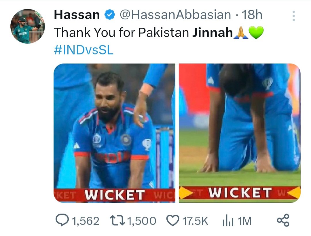 Abhi_Sheikh5064's tweet image. Holy #Pakistan, you poor country. By only using false propaganda to defame #India won&apos;t let you achieve anything.  Please improve.
#MohammedShami #INDvSL 
#ICCWorldCup2023