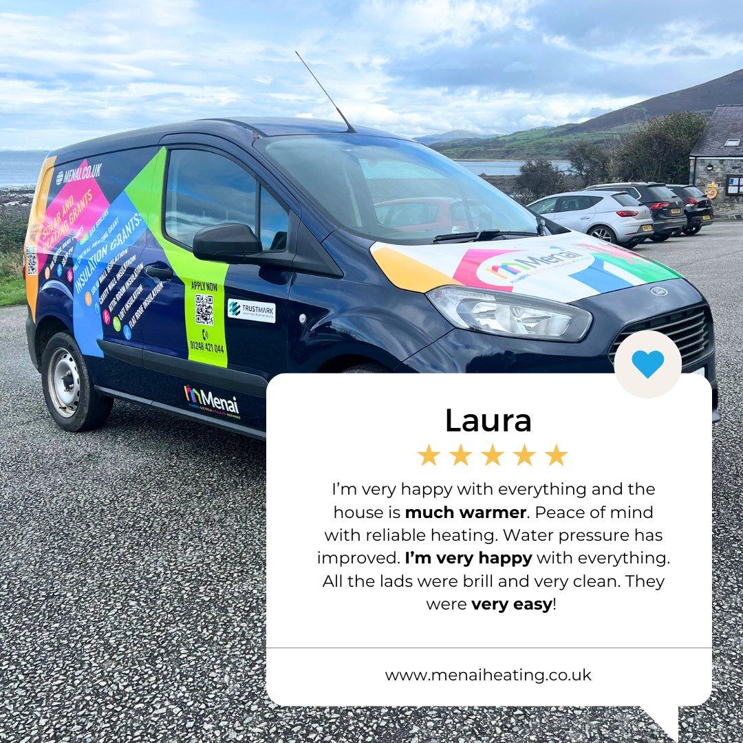 Menai Heating (@menaiheating) on Twitter photo Some lovely words from a great customer. We hope you love having your new free heating upgrades!
North Wales
01248 421044
info@menaiheating.co.uk
#happycustomers #eco4 #grantscheme #heatingupgrades Some lovely words from a great customer. We hope you love having your new free heating upgrades!
North Wales
01248 421044
info@menaiheating.co.uk
#happycustomers #eco4 #grantscheme #heatingupgrades