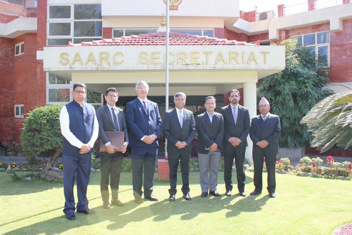 ADB delegation led by Mr. Thiam Hee Ng, Regional Head of South Asia Department, calls on H. E. Mr. Golam Sarwar, Secretary General of SAARC, 03 November 2023