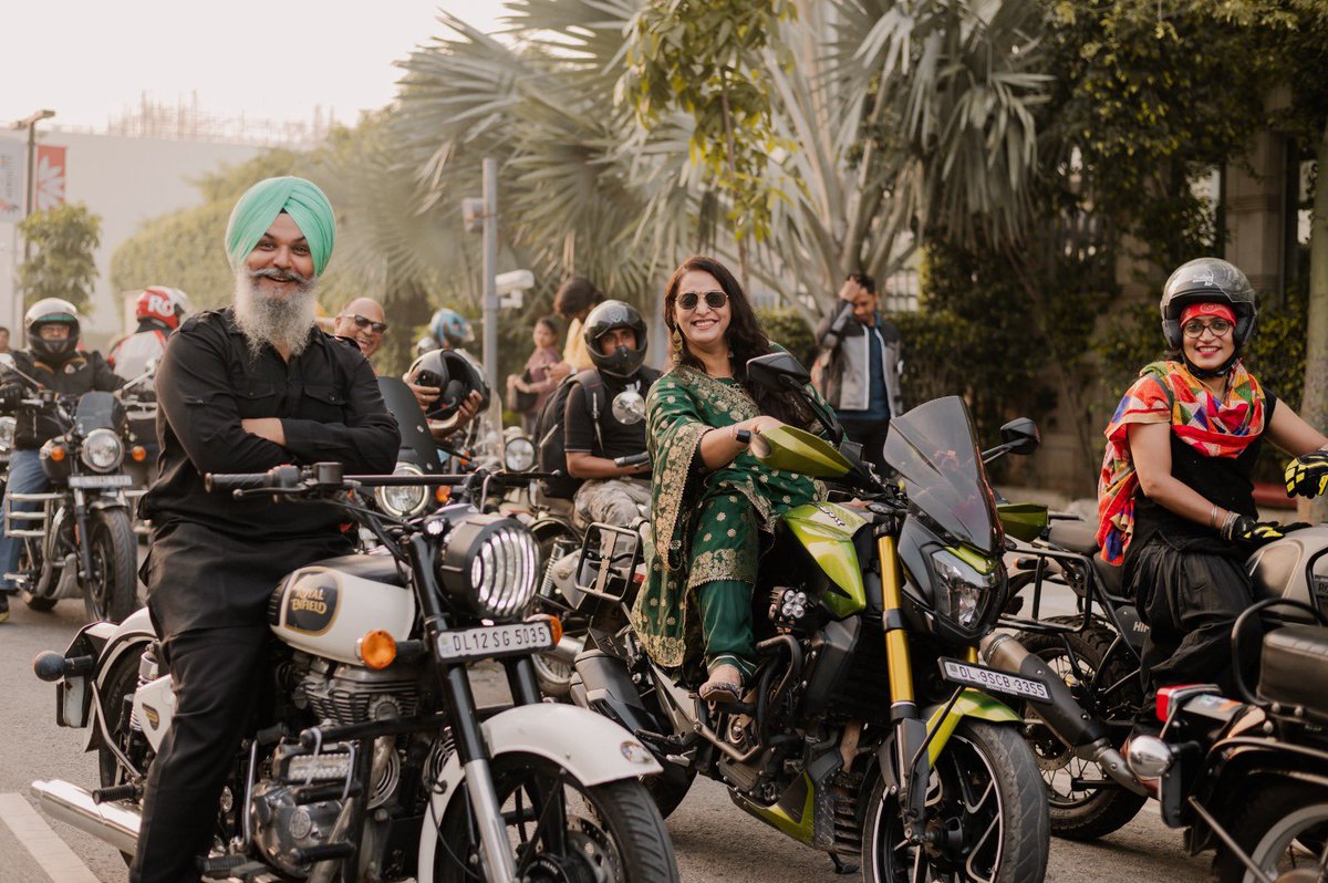 HelmExp's tweet photo. The Indian Gentlemen’s Ride organized by Bharat Beard Club in association with Helm Experiential at GMR Aerocity, was a powerful initiative to spread awareness about the pressing issue of Men’s physical but more importantly mental health. https://t.co/fD0NL9gvju