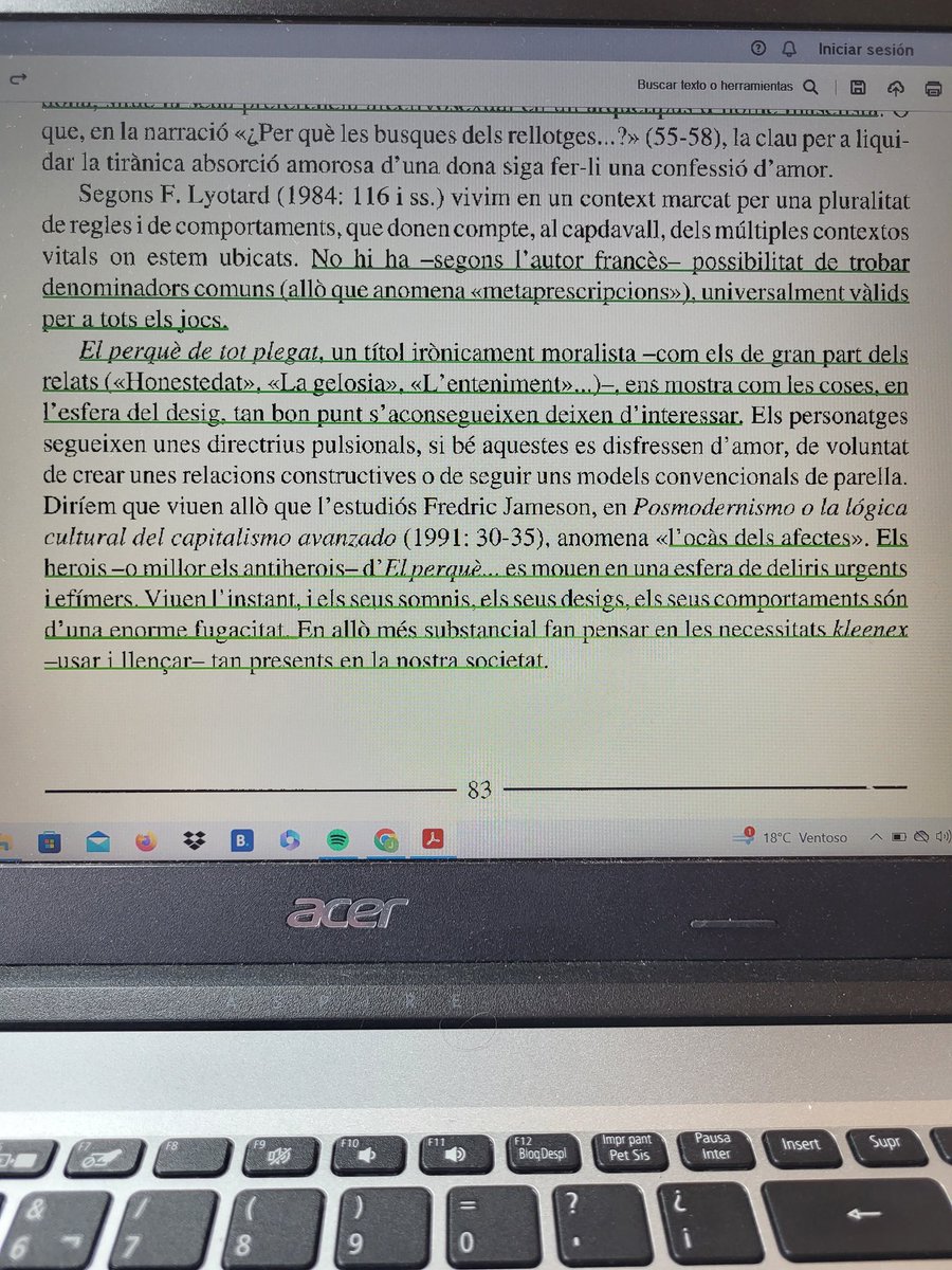 JamCatRo's tweet photo. Allò de "l'ocàs dels afectes" descriu molt bé la realitat que Quim Monzó tracta de representar al Perquè de tot plegat, una realitat que es tan real que no ens queda un altra que riure'ns d'ella. https://t.co/qQUd0nd3wH