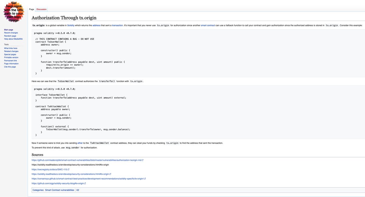 tpiliposian's tweet photo. 📢📢📢 Exciting news! I’ve embarked on a mission to create a comprehensive collection of web3 security vulnerabilities in smart contracts, blockchains, and zero knowledge.

We’ve already documented around 300 vulnerabilities! Now, with the sponsorship of @hexens, we’re making the “Vulnerability Wikipedia” a reality. It’s all about community power. We want it to be community-driven. This project is set to become the go-to resource for web3 security, containing articles on every known vulnerability in the space! 

But, we can’t do it alone, so I’m calling on security alphas and popular educators in the space like @officer_secret @PatrickAlphaC @RealJohnnyTime @0xOwenThurm @cmichelio @bytes032 @tom_eth_dev @0xKaden @chrisdior777 @ddimitrovv22  .... to join us in this community-driven initiative. 

Let’s build a Wikipedia of web3 security vulnerabilities, making it easy to learn and a valuable resource for all.

Please share, tag, and be active! If you know someone who would love to contribute, tag them! If you have questions, don’t hesitate to DM me. And if you’re tight on time, no worries – we’ve got it covered, and we’ll always credit the original authors in our resources. 

Let’s work together for a safer web3! 🚀🫡

Example article: 👇