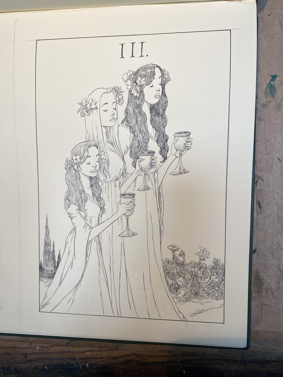chrisriddell50's tweet photo. Three of cups @phoebe_bridgers https://t.co/pGgM3zlWS4