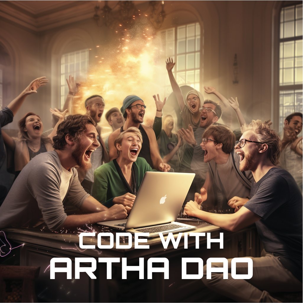 #CODE WITH $ARTHA

OK starting today, we would like to invite #web3 #solidity #FrontEnd #Uxuidesign builders and enthusiasts, to come to build, learn, or brainstorm with us in our build of #ArthaDAO. 

Every weekday at 10am UTC and 5pm UTC, you can find us on our telegram VC or