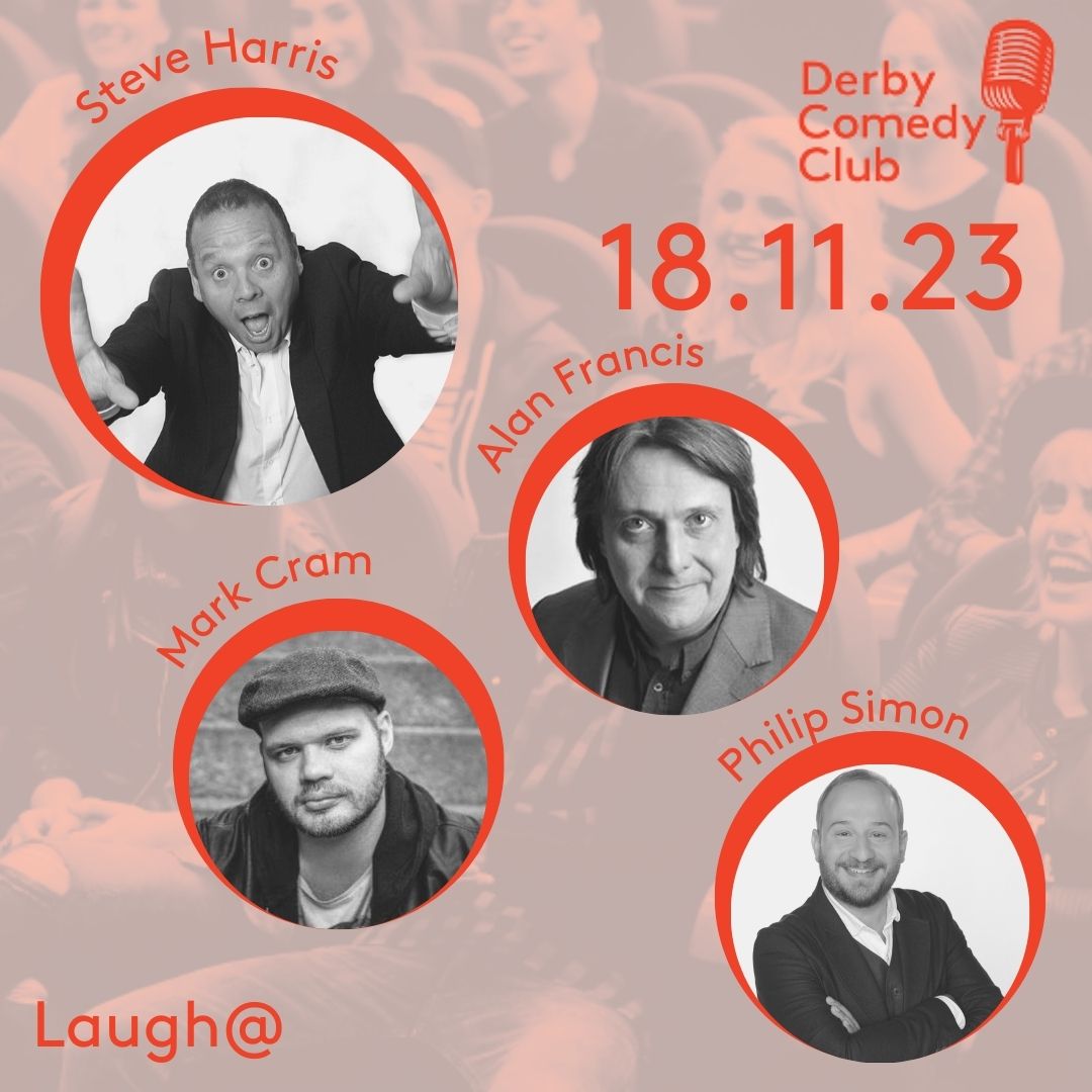Our last comedy is just around the corner... 

Why not come along and see this great line up!

#derbycomedyclub #comedy #derbyevents