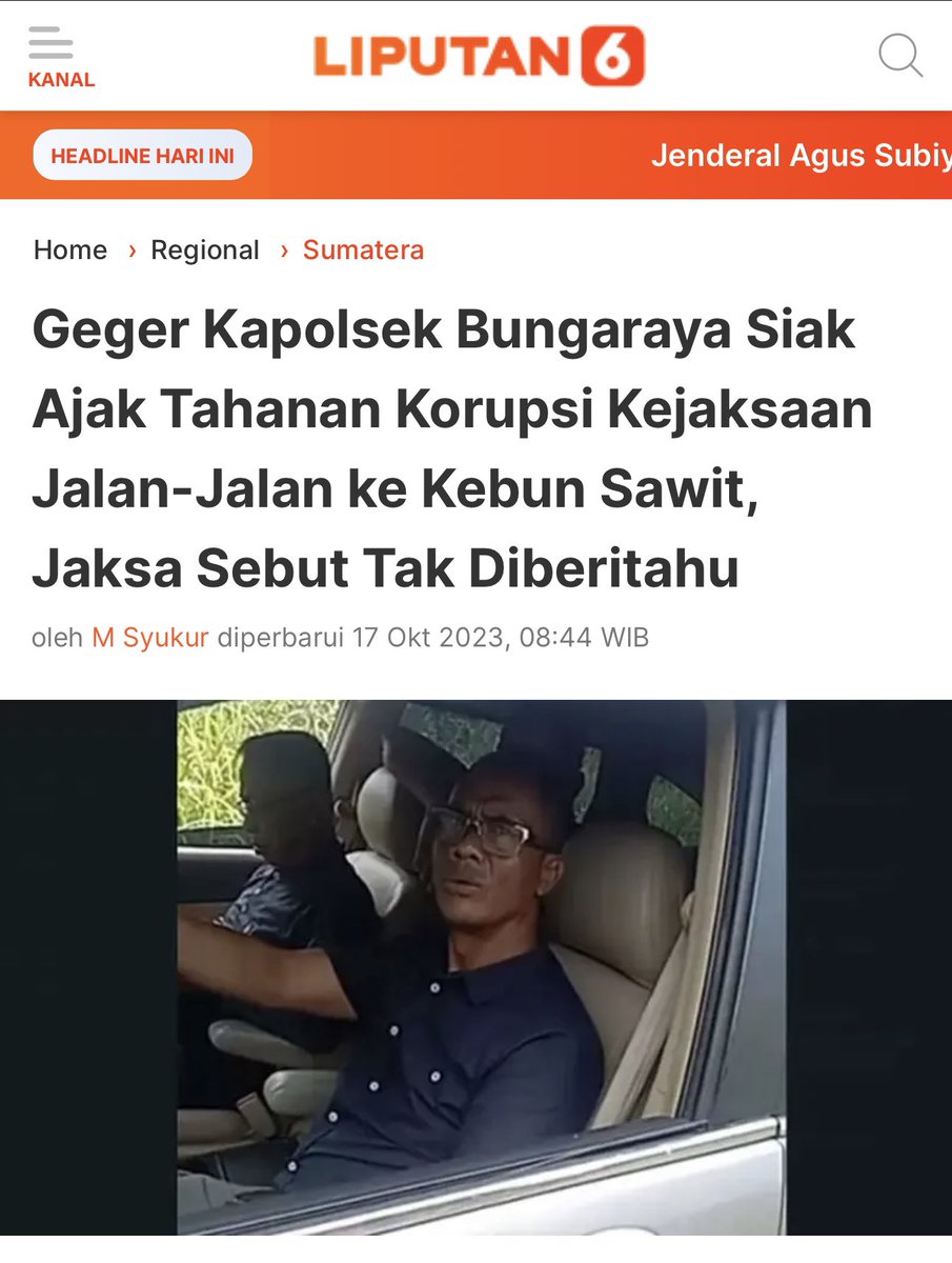 Gilak yah…
Sekelas Tersangka Korupsi pupuk aja bisa dikawal Kapolsek..
Nah, gimana dengan sekelas Eks Pejabat Pajak??

Takis gak neh..
Hasil penyamaran si pablo dari SALEMBA…
Jawab kalo pada minat..
