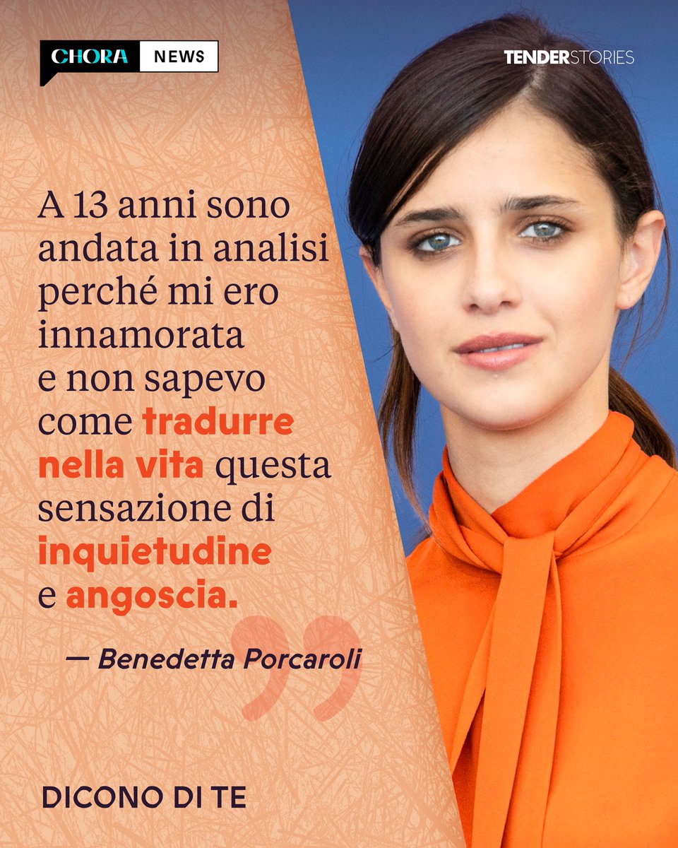 Chora Media (@chora_media) on Twitter photo Benedetta Porcaroli racconta a Malcom Pagani del rapporto con la propria analista e con questo mondo che va sempre più veloce. Parla di amore, noia, cinema e molto altro.
Il nuovo episodio di "Dicono di te": open.spotify.com/episode/5uobQL…
<a href="/Tenderstories/">Tenderstories</a> #podcastitalia #podcastitaliano Benedetta Porcaroli racconta a Malcom Pagani del rapporto con la propria analista e con questo mondo che va sempre più veloce. Parla di amore, noia, cinema e molto altro.
Il nuovo episodio di "Dicono di te": open.spotify.com/episode/5uobQL…
<a href="/Tenderstories/">Tenderstories</a> #podcastitalia #podcastitaliano