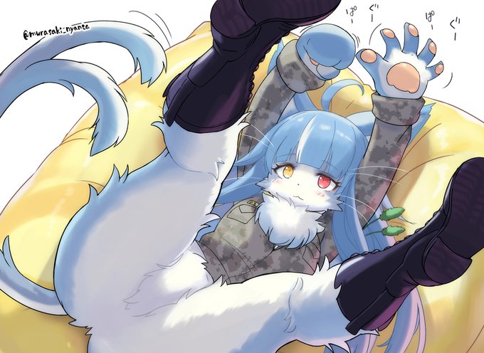 ぐーぱーぐーぱーするおまねこくん。それだけ。 #おまねこ