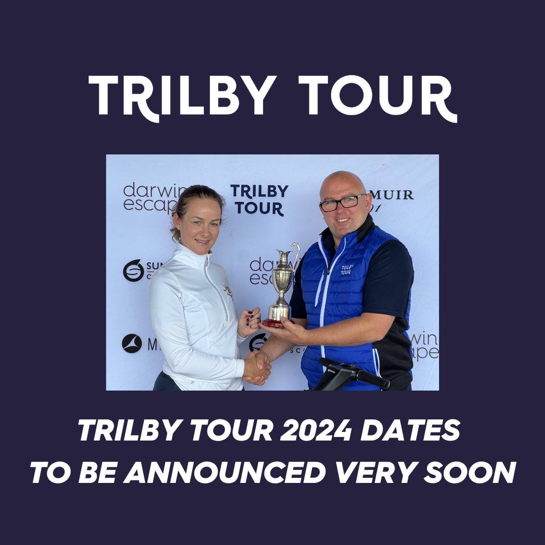 Keep your eyes peeled as the 𝟮𝟬𝟮𝟰 Championship dates for the Trilby Tour are to be announced very soon 👀