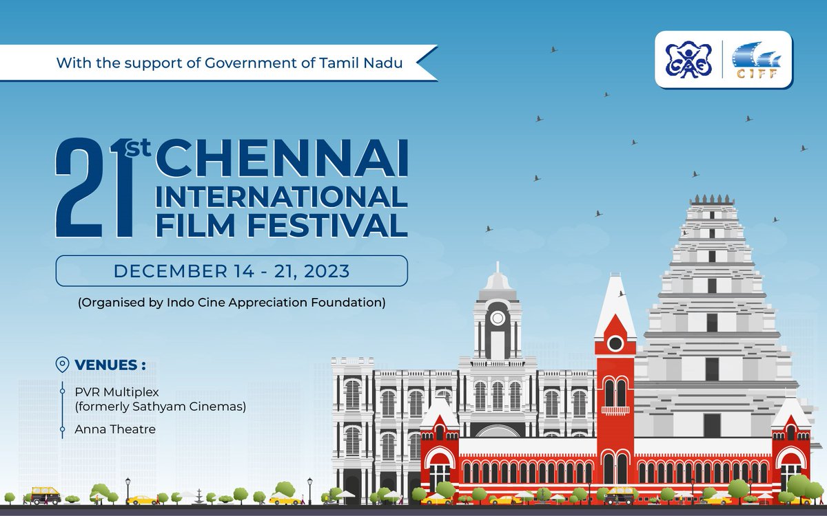 ONLINE REGISTRATIONS FOR 21st CHENNAI INTERNATIONAL FILM FESTIVAL ARE NOW OPEN!! Register here
insider.in/21st-chennai-i…
#chennai #chennaidiaries #chennaievents #cinema #events #event #madras #films #TamilFilmIndustry #worldcinema #movies #pvrcinemas #annatheatre #ticketnew #paytm