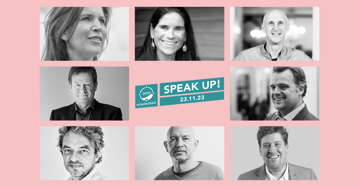 Ontdek  de sprekers op de OOTF Kompasdag: Laat je inspireren en ga in dialoog  met Valérie Van Peel, Philippe De Backer en Jeremie Vaneeckhout. Samen  met hen en onze hosts Wouter Torfs, James Bampfield, Steven en Krist  Pauwels maken we er een boeiende OOTF Inspiratiedag van.
