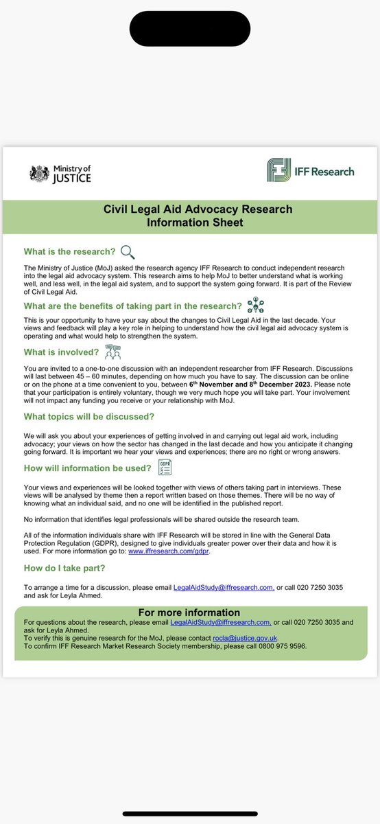 Call for evidence from advocates in civil (including family) legal aid: can you spare some time in the coming month to speak to someone about how the system is operating now and what can be done to strengthen it? Please take part if you can.