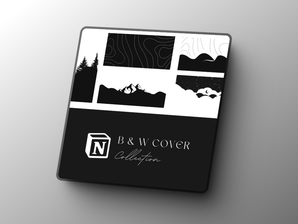 🎁24h Giveaway! Notion Monochrome Cover pack! 

What can you expect?

- 100+ Monochrome styled covers
- High quality
- All Devices
- Light &amp; dark mode covers
- Can also be used as Twitter/X banner!

Get Access:

1. Follow <a href="/covernotion/">CoverNotion</a> 
2. Retweet this tweet
3. Comment: covers