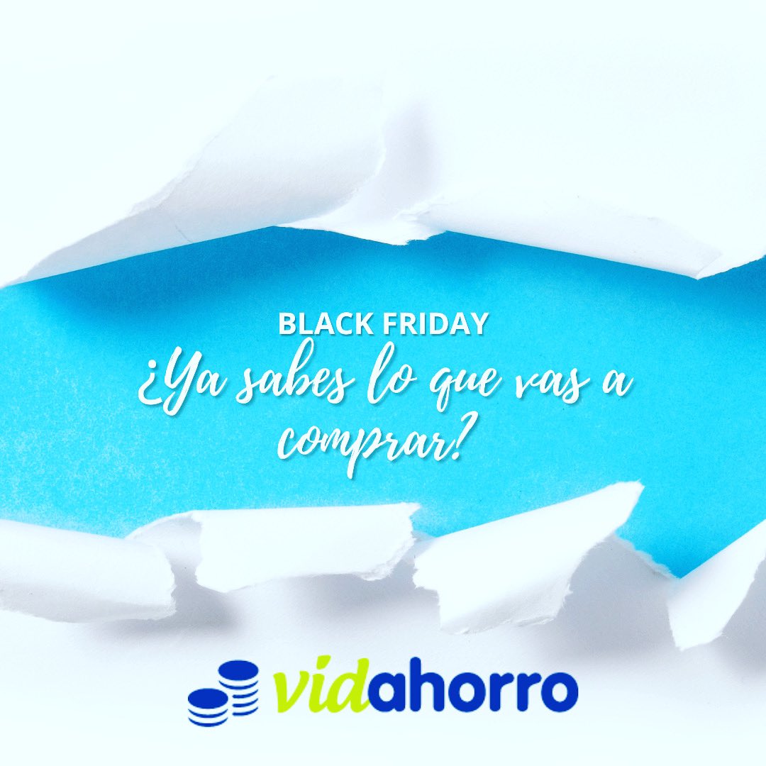 Quedan 21 días para el Black Friday. 
¿Ya sabes lo que vas a comprar?

Recuerda que si lo haces a través de la app de Vidahorro, un porcentaje del dinero que gastes va directo a tu plan de pensiones. 

#vidahorro #gastacomounsabio #gastacomosiempre #ahorracomonunca