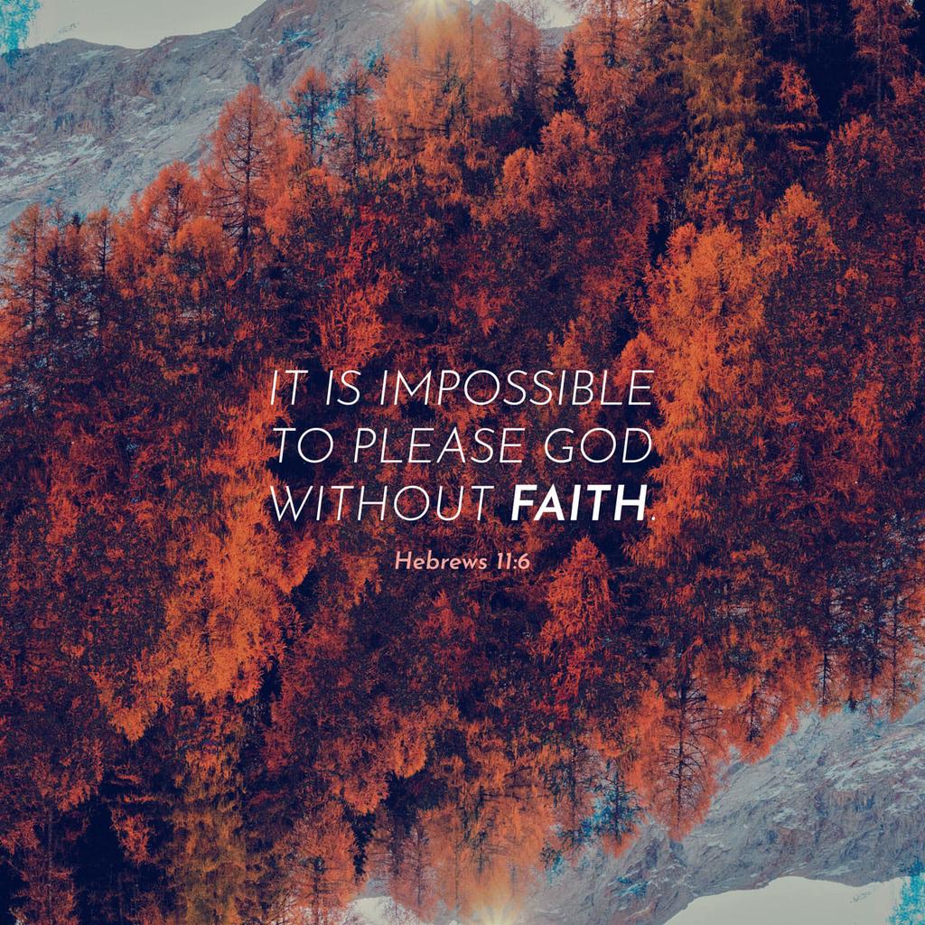 'And without faith it is impossible to please God, because anyone who comes to him must believe that he exists and that he rewards those who earnestly seek him.' Hebrews 11:6 NIV #VerseoftheDay #Fridaythoughts #FridayFeeling #FridayMotivation