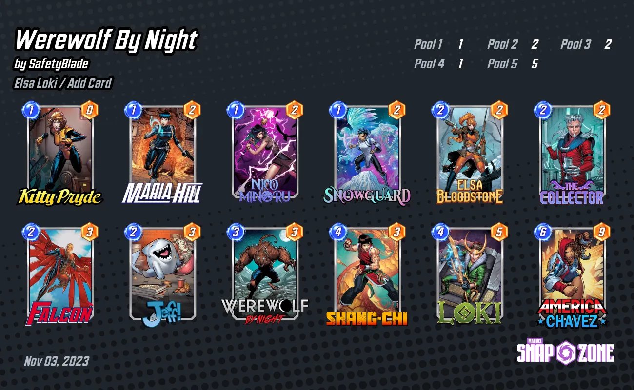 Marvel Snap Zone on X: Has Werewolf By Night performed to its