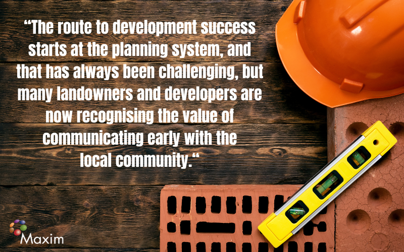 Communicating early with the local community and stakeholders is key to getting a planning application across the line. 

maxim-pr.co.uk/news/construct…