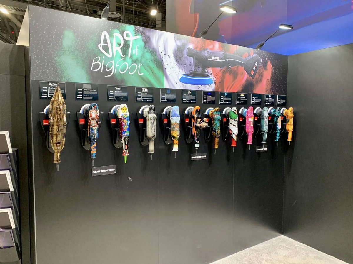 RUPESSpA's tweet photo. RUPES’ booth at the SEMA Show… busy as usual! Thank you everyone who is visiting us, there is a lot of interest and excitement around our new iBrid polishers and this makes us proud! 

#rupes #rupesbigfoot #sema #semashow #ibrid #ibridpolishers #hlr15 #hlr21 #cardetailing https://t.co/r890GlE0VY