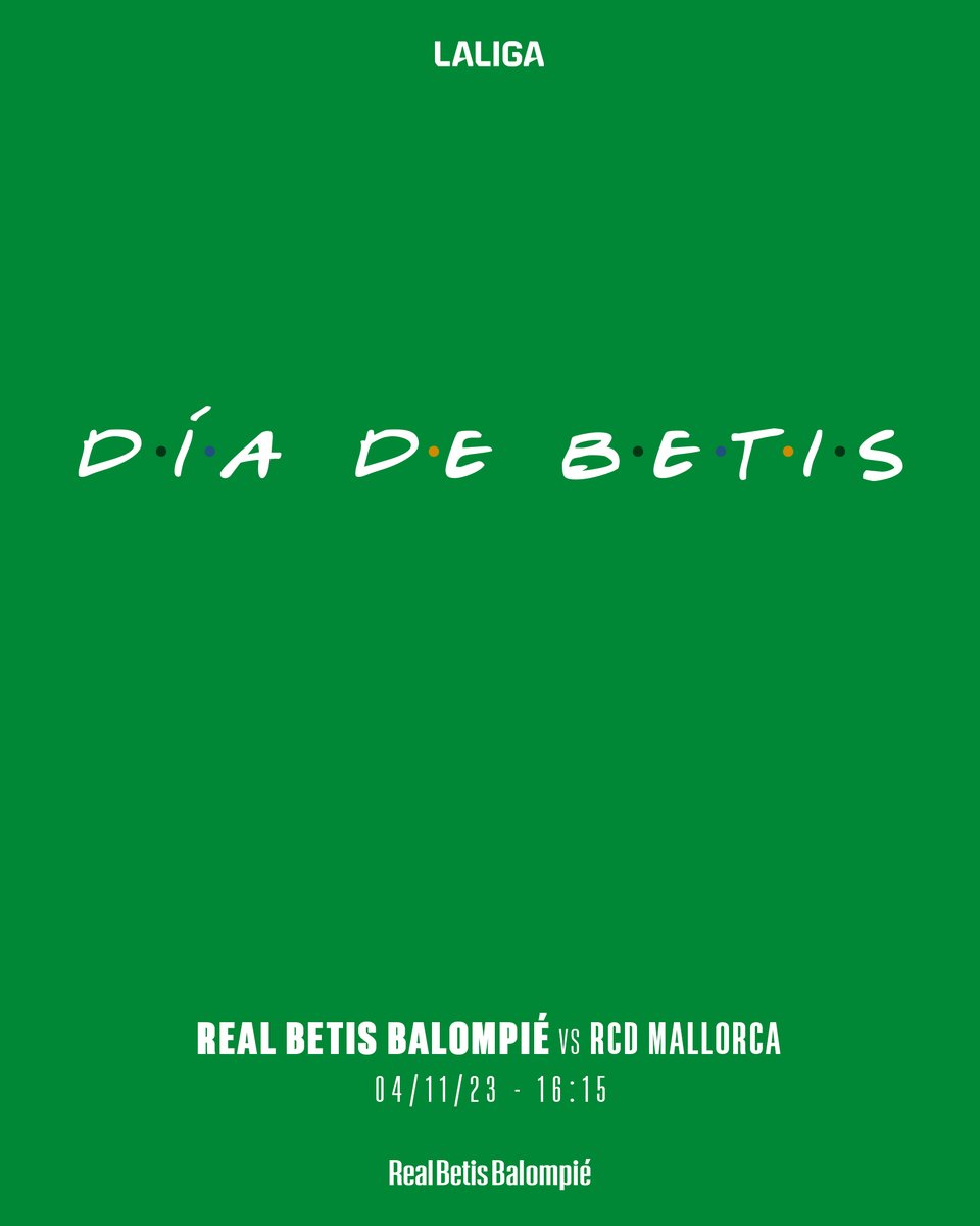 💚💚💚

Hoy es diferente... ¡hoy es #DíaDeBetis!