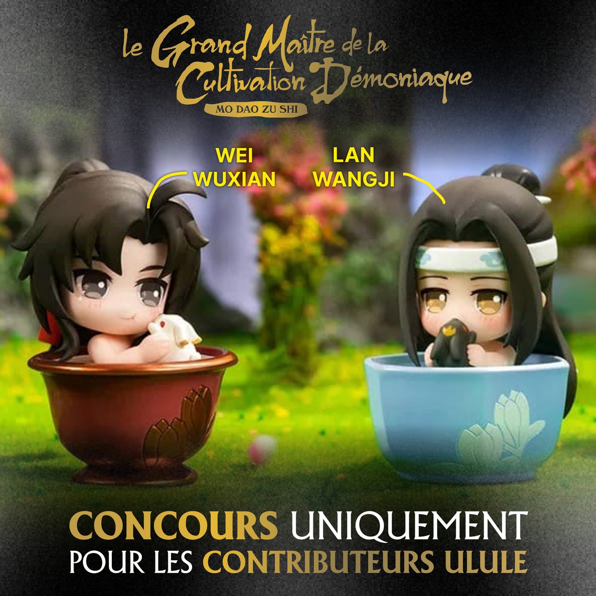 Komogi_Edition's tweet photo. [CONCOURS]

Tente de gagner une figurine Mo Dao Zu Shi !

Pour participer 👇

- Follow @Komogi_Edition ⬅️
- Retweet ce post 🔁
- Invite deux amis en commentaire
- Avoir contribué au Ulule
(https://t.co/ca9xEN867z)

On offre 5 lots sur Twitter et 5 lots sur Instagram, tu sais comment augmenter tes chances 😉

TAS : Dimanche 5/11 à 21 h