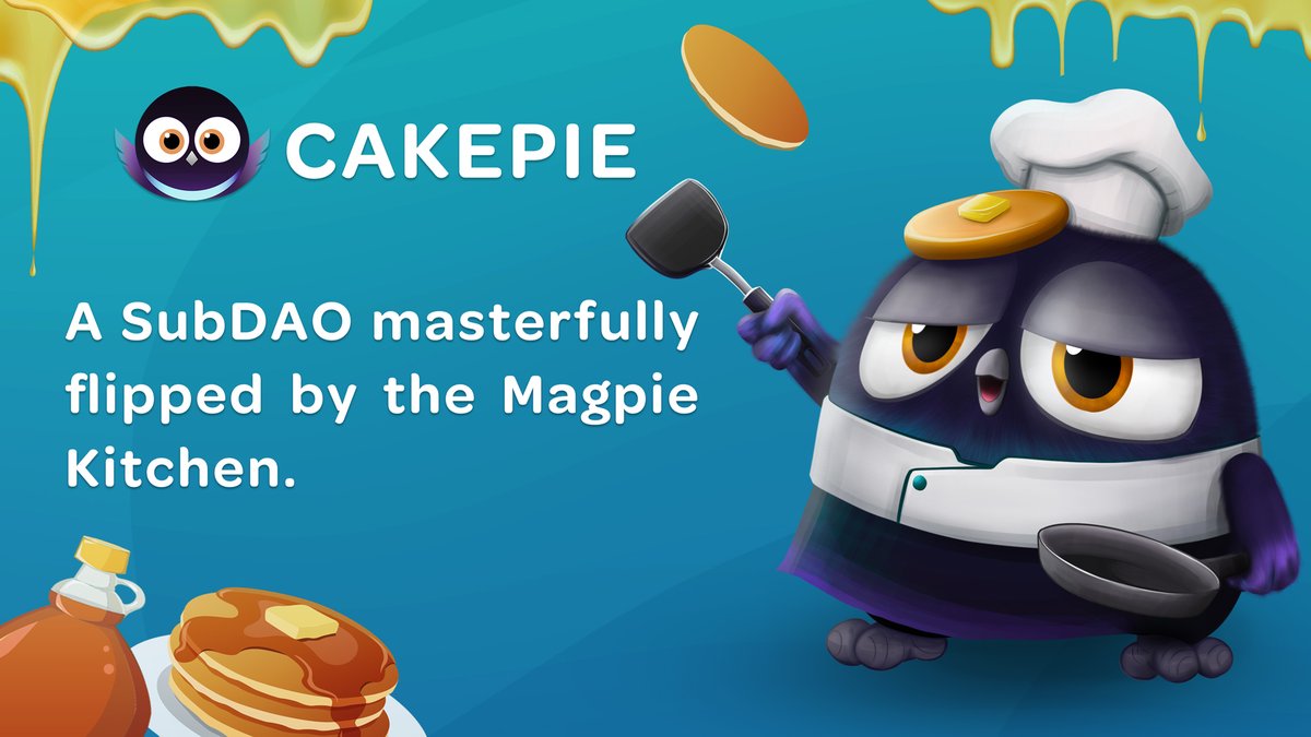 magpiexyz_io's tweet photo. Cakepie Unveiled!🧑‍🍳

Crafted by the @magpiexyz_io Kitchen, @cakepiexyz_io is an advanced SubDAO designed to boost the efficiency and success of PancakeSwap through our yield and veTokenomics enhancement services.🥞

@PancakeSwap is the top DeFi protocol on @BNBCHAIN and one of the biggest platforms across all sectors within decentralized finance.🌐

Through this new SubDAO, we look forward to continuing the Magpie Ecosystem's mission of supporting the development and sustainability of stand out platforms in the cryptocurrency space.🎯

The core objective of Cakepie is to accumulate $CAKE tokens and lock them as veCAKE within PancakeSwap to decrease its circulating supply while increasing its scarcity. Cakepie will function as a black hole for $CAKE. By doing so, Cakepie is set to leverage PancakeSwap's veTokenomics design to offer maximum governance power and passive income opportunities for DeFi participants across multiple blockchain networks.✅

How will Cakepie benefit the PancakeSwap community?👀

1⃣NO LOCK UP required to supercharge your $CAKE tokens.

Cakepie is designed to provide CAKE holders with boosted APR and ZERO lock-up through mCAKE. $mCAKE is Cakepie's version of the $CAKE token. By converting CAKE into mCAKE at a 1:1 ratio, users will be able to easily maximize their CAKE rewards while attaining unmatched flexibility through Cakepie.⚡️

What does Cakepie do with the converted CAKE?🍽️

All the CAKE tokens that become mCAKE will be locked by Cakepie as veCAKE within PancakeSwap, leading to a growing reserve of veCAKE.🥡

#veCAKE benefits:⤵️

Holding veCAKE allows Cakepie to get a higher share of CAKE rewards, governance rights and influence the distribution of $CAKE emissions across liquidity pools within PancakeSwap. Cakepie allows users to earn sustainable and elevated passive income.🧳

2⃣Boosted Yields

Thanks to Cakepie's veCAKE holdings, users will be able to deposit their assets on Cakepie and automatically enjoy optimized APR as liquidity providers without having to lock any CAKE as veCAKE by themselves.🔋

Risk-averse depositors will have the opportunity to fully focus on providing liquidity via Cakepie, eliminating the need to use a part of their capital to acquire veCAKE in order to increase their rewards.💡

3⃣Cost-effective governance rights.

The governance voting power that Cakepie acquires by locking veCAKE is shared between holders of Cakepie's upcoming $CKP token.⚖️

Cakepie's Vote-to-earn structure will offer a streamlined path for PancakeSwap enthusiasts to monetize their voting power and earn real yield via $CKP.🗳️

Through Cakepie, protocols will have an avenue to provide incentives to CKP token holders in order to receive their voting support and subsequently earn a higher share of the total distribution of CAKE emissions from PancakeSwap, which can bolster their liquidity.🧮

As stated in Magpie's SubDAO Model, #vlMGP holders from Magpie will benefit from a share of the revenue generated by all SubDAOs, including Cakepie.⚙️

In essence, Cakepie stands as a beacon of innovation, poised to enhance the PancakeSwap experience! Follow @cakepiexyz_io to stay updated.🔎
