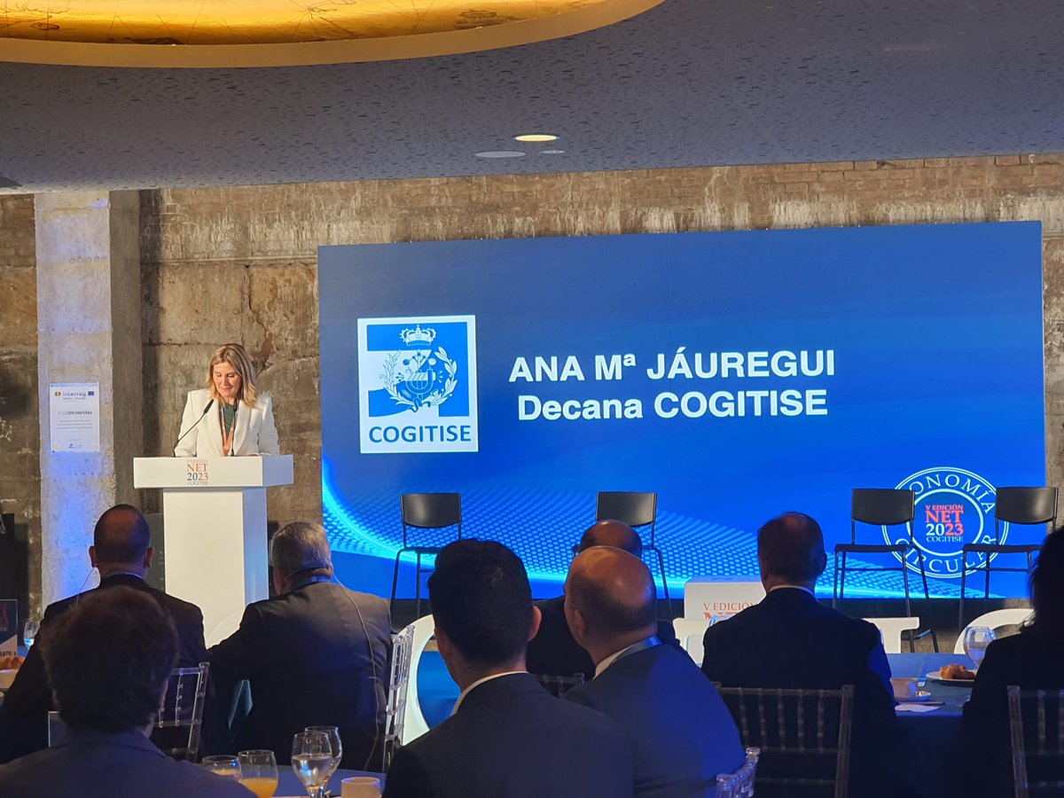 InfoHidralia's tweet photo. 📸 Hoy estamos presentes en #NETCOGITISE23, para hablar de la importancia de la #EconomíaCircular 
🗣️ El acto de inauguración corre a cargo de @amjaureguir, decana de @cogitise https://t.co/zvgTkYTiV7