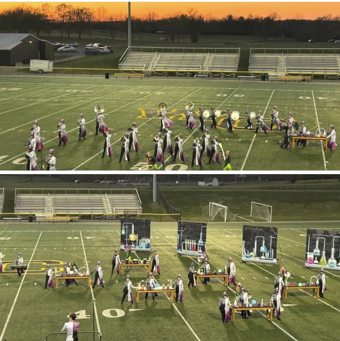 Woodfordsuper1's tweet photo. Fantastic Community performance and senior recognition last night!!  The WCHS marching band has had a great season!! Congratulations!#1county1school
#Kidswin https://t.co/ZoyS9Qnm00