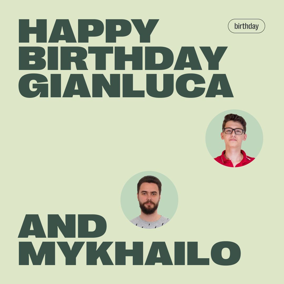 think_malta's tweet photo. Double the Birthday Joy! ๐
We're sending warm wishes to Gianluca and Mykhailo as they celebrate their special day this month.
May your birthdays be nothing short of incredible. ๐๐ฅณ
#ThinkMT #ThinkMalta #DigitalAgency #DigitalAgencyMalta #BirthdayPost https://t.co/ZHaddYLI4y