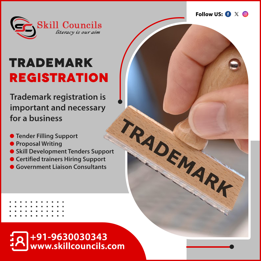 Skillcouncils's tweet photo. Trademark Registration.. ππΉοΈ
.
π #Tender Filling Support
π Proposal Writing
π Skill Development Tenders Support
π Certified Trainers Hiring Support
π Government Liaison #Consultants
.
More information: +91 β 9630030343
Web: https://t.co/ja42eKXTJL
.
#skillcouncils #subsidy https://t.co/ViFtK8Nr4g
