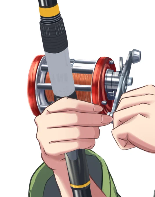 しばらく釣り具描いてなかったのでリハビリ
