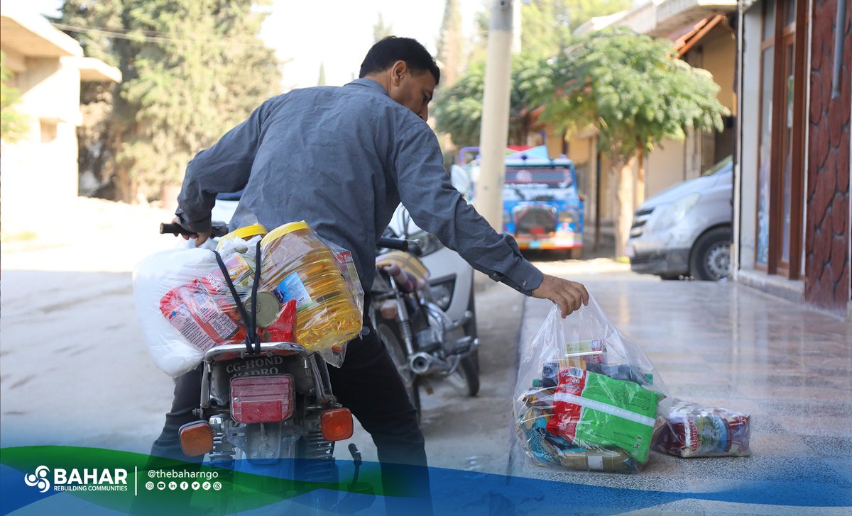 thebaharngo's tweet photo. #Bahar continues to provide #food_vouchers to families facing #food_insecurity in #NorthWestSyria. Recently, 659 food vouchers were distributed in #Sheikh_AlHadid. The organization will also extend its support to villages in #Sinarah, #Qarmatlak, #Anqalat, and #Durmush by providing food aid to families in need. Bahar works to meet the needs of affected people and provide them with essential food support in crisis areas.