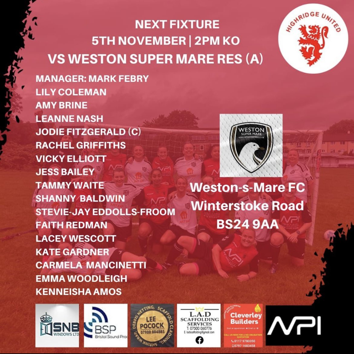 Highridge Ladies FC tweet media