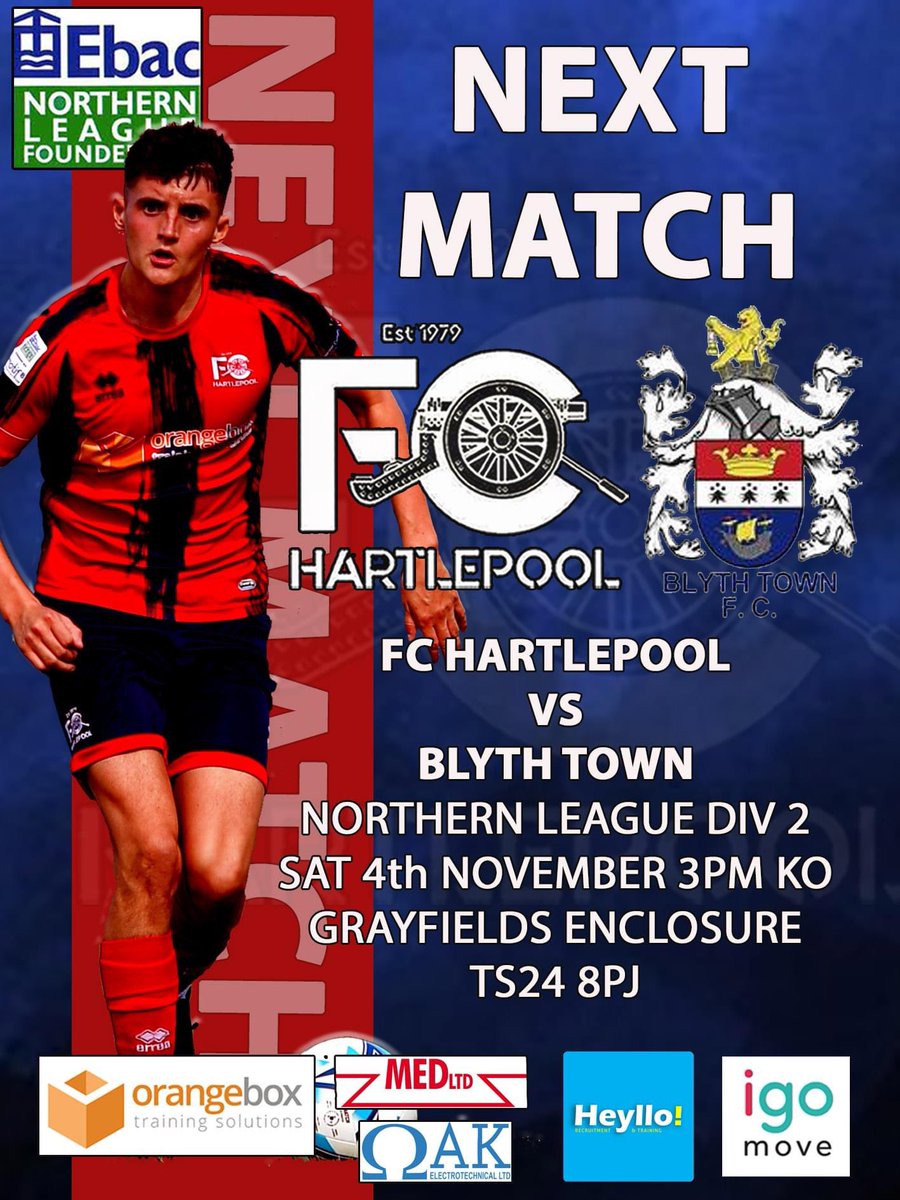 🔴🔵 Next Up 🔴🔵

Tomorrow we take on @theofficialnl Div 2 leaders <a href="/Blyth_TownFC/">Blyth Town FC</a> 

Blyth come into this game in fine form winning 8 of their last 9 games.

After a week of torrential rain and more forecast there will be a pitch inspection at 8.30am tomorrow

🔴🔵🔴🔵UTFC🔴🔵🔴🔵