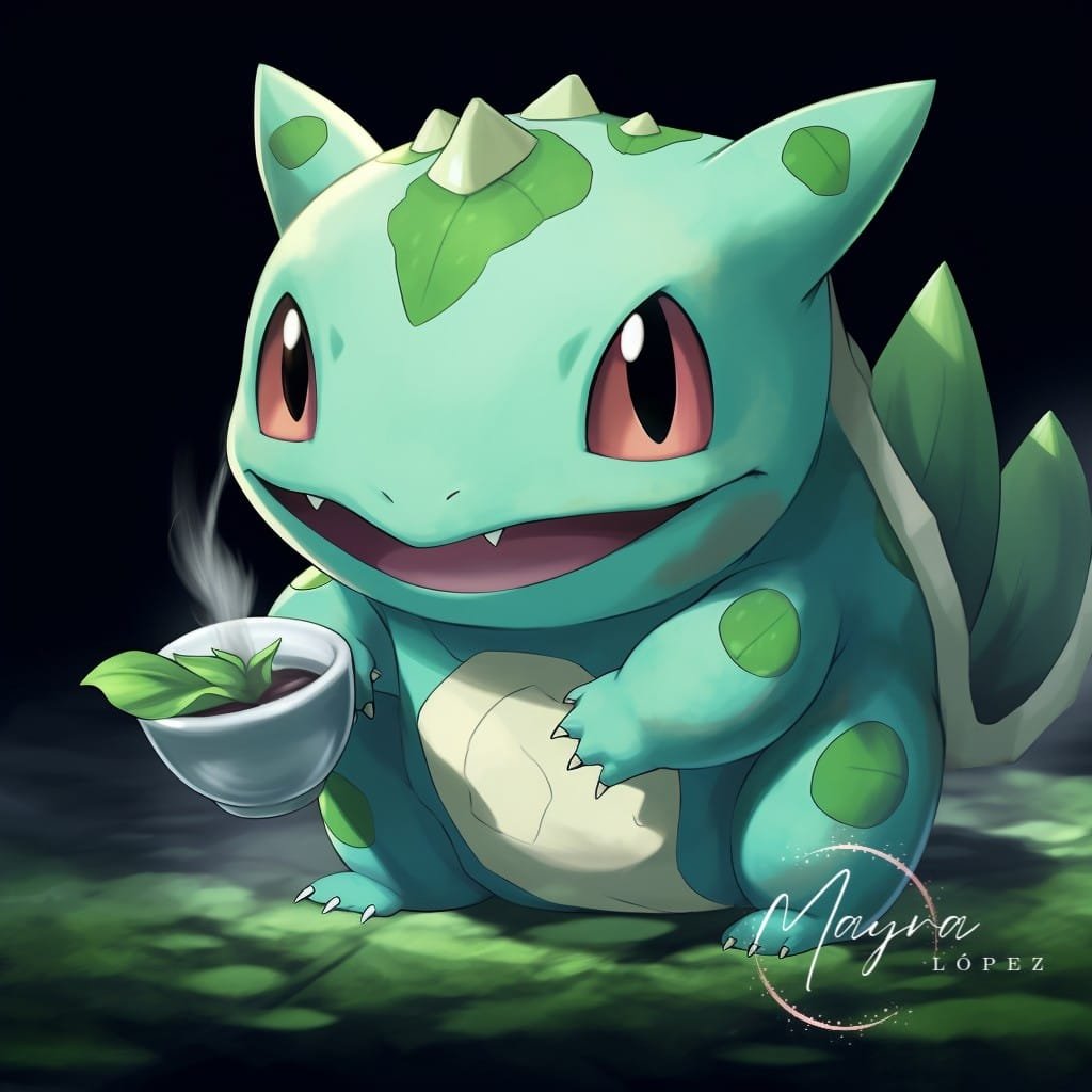 VcGmezActor1's tweet photo. Buenos días y feliz viernes. Nada como empezar el día con un buen café こんばんわ愛 #Pokemon #フシギダネ #bulbasur https://t.co/CHrqxfJ1zM