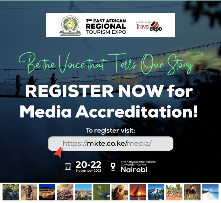 Get ready to explore East Africa! 📸 Media accreditation is now open for the upcoming East African Tourism Expo happening from Nov 20-23, 2023. 

Join us for an exclusive look at East Africa's natural beauty, cultures, and tourism industry. 

 #MediaAccreditation

@magicalkenya