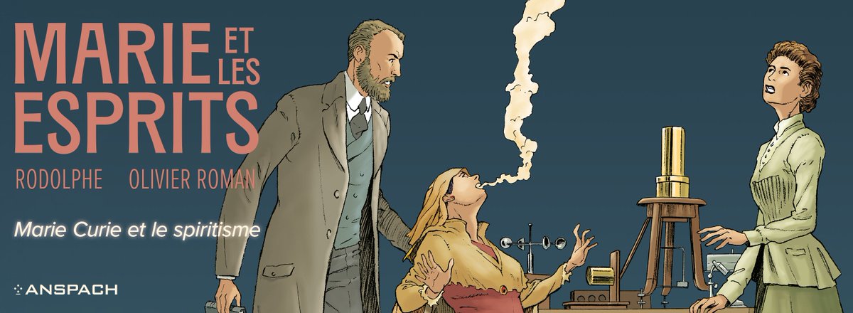Une page d’histoire du spiritisme en bande dessinée: une BD vient rappeler la curiosité de savants pour les phénomènes psychiques, à travers les figures de Pierre et Marie Curie. #spiritisme #BD 
mayer.im/2023-11-page-h…