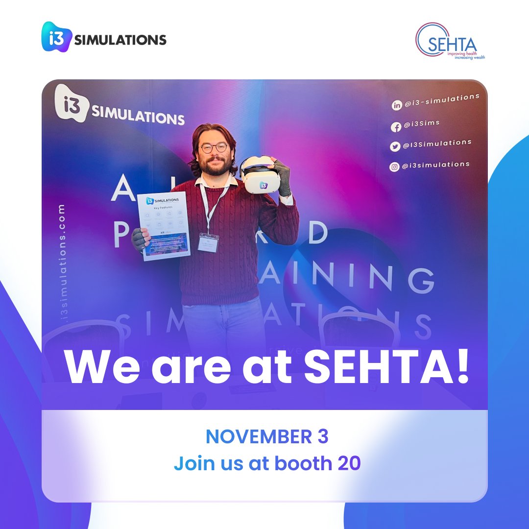 We are at SEHTA MedTech Expo and Conference! Join us, at booth 20 as we showcase advanced medical simulations.
#SEHTA2023MedTechExpo #HealthcareInnovation #medicalsimulation