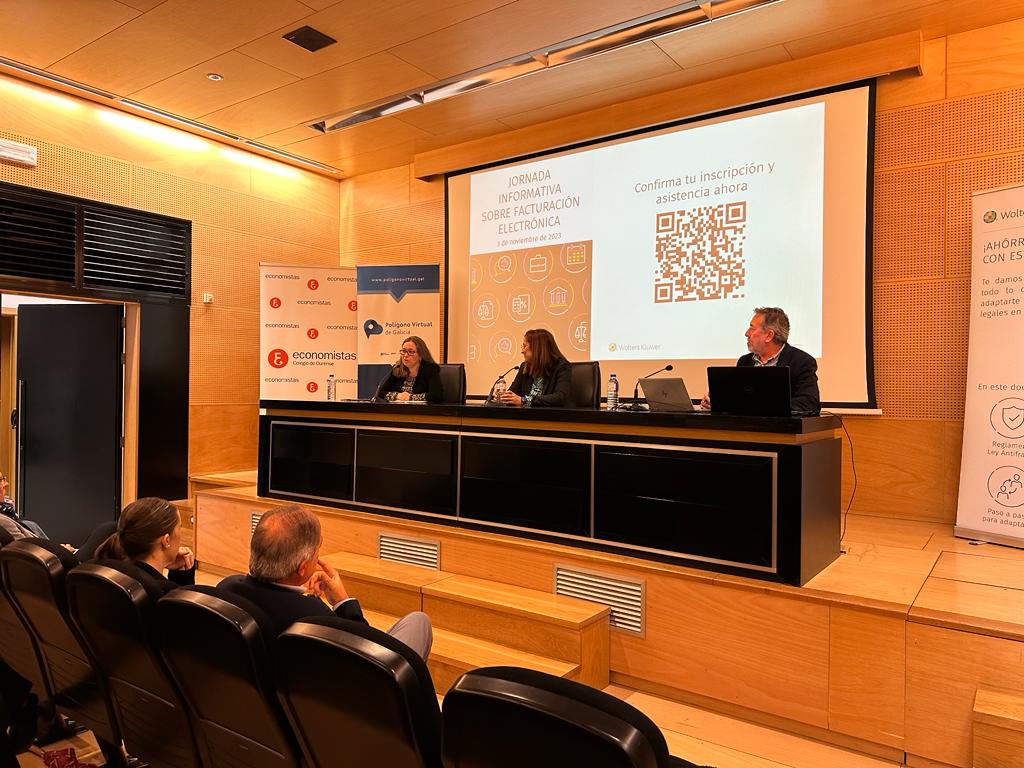 AJEOurense's tweet photo. Hoy compartimos una interesante jornada sobre facturación electrónica de la mano de José Luis Campo, director del canal online de Invoice @WoltersKluwerEs   💪🏽 https://t.co/A2oJAB7FIa