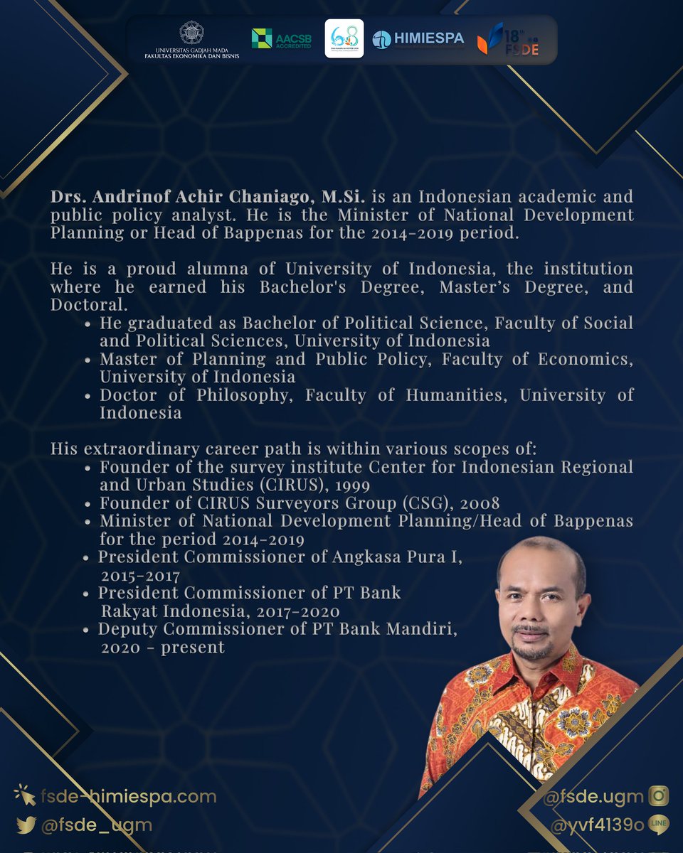 FSDE_UGM's tweet photo. We are also proud to introduce our new speaker, Dr. Onesimus Patiung, S.Hut, the Director of Environment and
Disaster Management 🌟 https://t.co/UBioEFCkSQ