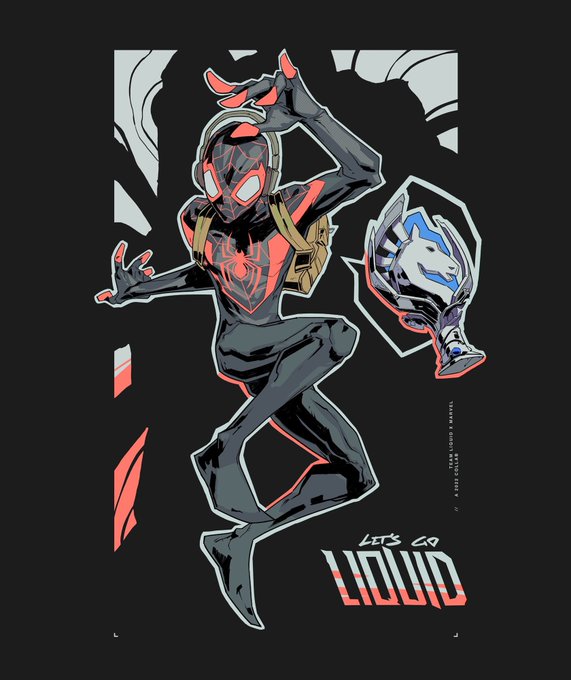 A Spidey I drew for the new Team Liquid x Marvel collab :)