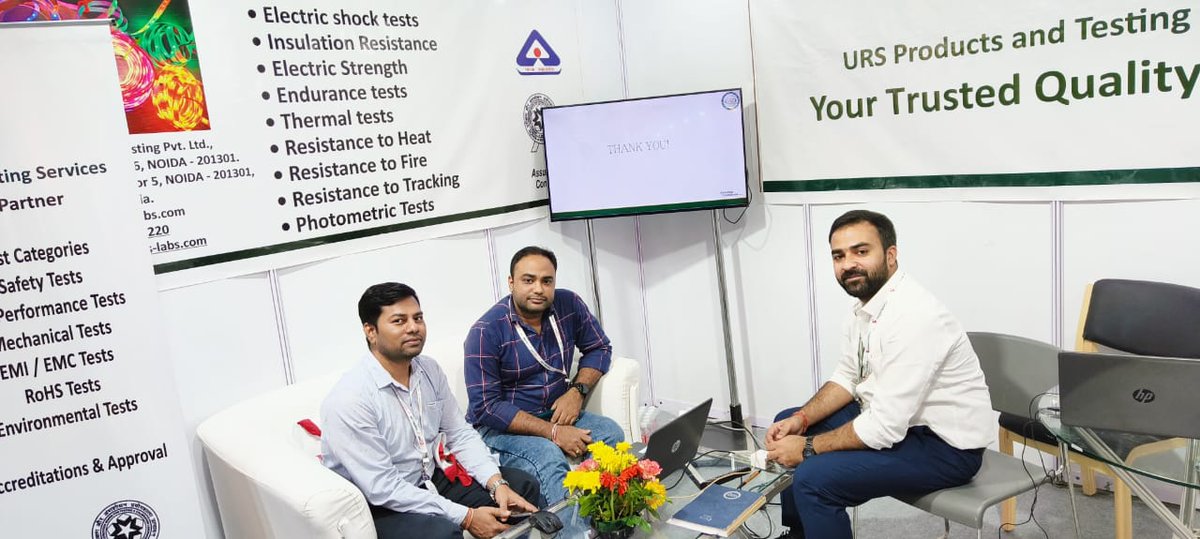 urs_certificate's tweet photo. We are excited to share some exciting moments of Day – 2 from LED Expo 2023 from our Stall URS Products And Testing. 
"Let's Reconnect and Rebound!"
Booth No - M06
Contact us - shamsher.singh@urs-labs.com

#LightLEDexpo #LEDexpo #LightingIndia #luminairestesting #ledtesting https://t.co/PuJ80peyj1