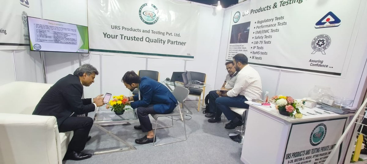 urs_certificate's tweet photo. We are excited to share some exciting moments of Day – 2 from LED Expo 2023 from our Stall URS Products And Testing. 
"Let's Reconnect and Rebound!"
Booth No - M06
Contact us - shamsher.singh@urs-labs.com

#LightLEDexpo #LEDexpo #LightingIndia #luminairestesting #ledtesting https://t.co/PuJ80peyj1